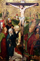 Kreuzigung und Beweinung Christi, um 1490